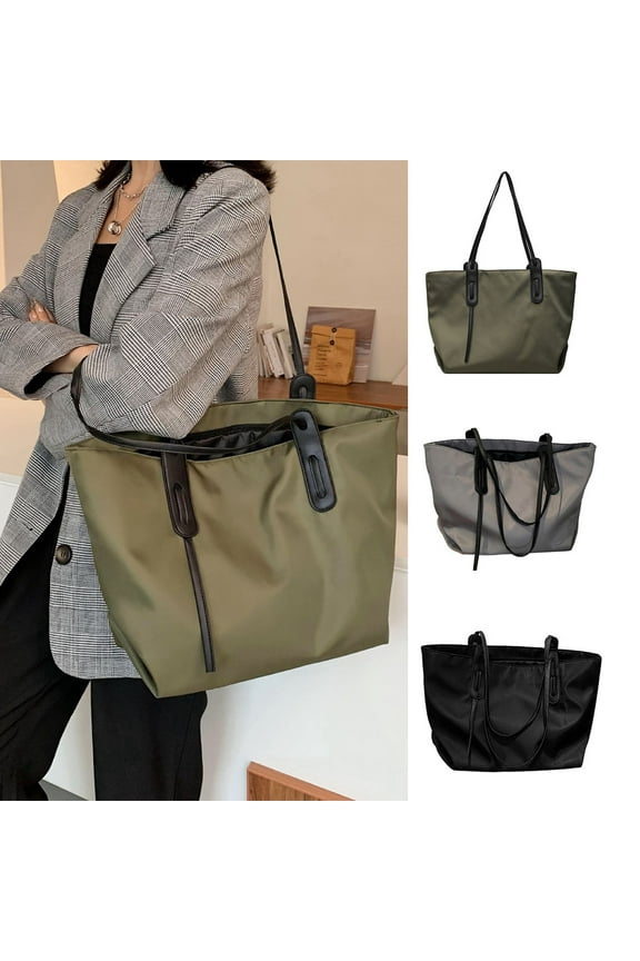 Tote for Women Leather Nylon Shoulder Bag Women's Oxford Large Capacity Work
