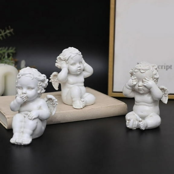 Zhaomeidaxi Vintage Cherub Statue Indoor Outdoor Home Garden Decoration Wings Angel Statue Memorial Sculpture Diverse, Cute and Realistic