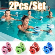 Zhaomeidaxi Water Dumbbells Aquatic Exercise Dumbells Water Aerobics Workouts 2PCS Foam Barbells Hand Bars Pool Resistance for Men Women Kids Weight Loss Water Sports Fitness Tool