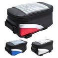 thumbnail image 1 of Zhaomeidaxi Waterproof Bike Frame Bag Bike Phone Bag Bicycle Cell Phone Holder for GPS - Bicycle Bag Frame Hard Pressure-Resistant Handlebar Bag Touch-Screen with Sun-Visor and Rain Cover, 1 of 6