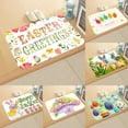 thumbnail image 1 of Zhaomeidaxi Welcome Doormat Easter Eggs Door Mats Spring Floor Mat Indoor Outdoor Entrance Bathroom Welcome Doormat, 1 of 7