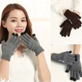 thumbnail image 1 of Zhaomeidaxi Winter Knit Touchscreen Gloves Warm Texting Gloves Elastic Anti-slip Gloves for Adults, 1 of 1