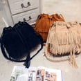 thumbnail image 1 of Zhaomeidaxi Women Leather Bag Fringe Bag Satchel Shoulder bag Handbag Crossbody Bag, 1 of 9
