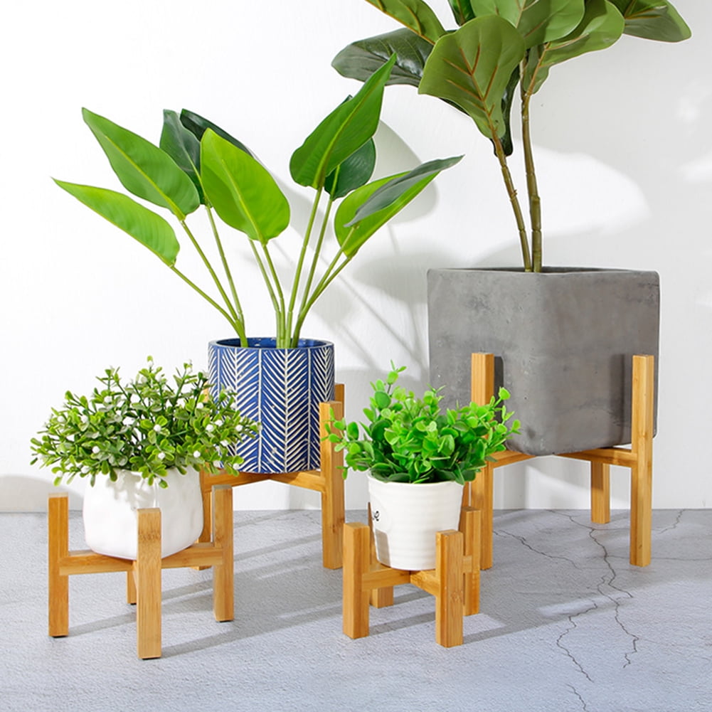 Zhaomeidaxi Wooden Plant Stand Flower Pot Planter Holder Succulent and Small  Plant Stand Indoor Modern Wooden Home Decor - Walmart Business Supplies