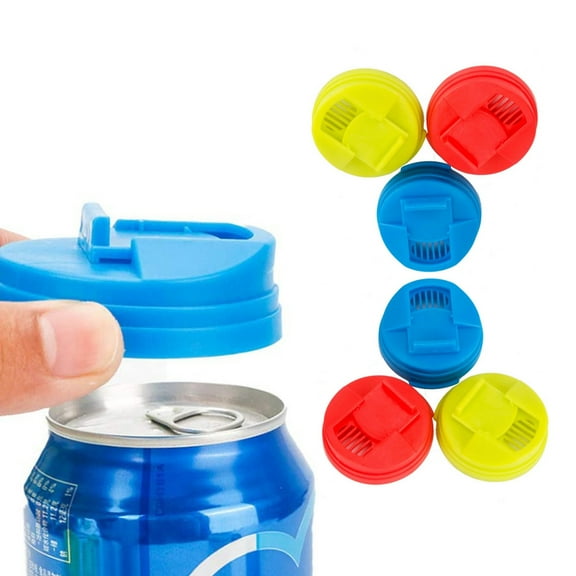 Tanjnj Clearance 6 Pack Silicone Soda Can Cover Lids, Reusable Soda Can Lids Beer Can Covers Pop Can Covers, BPA Free Silicone Can Cover, Stopper and Protector for Soda, Beer, Beverage, Juice, Coke.