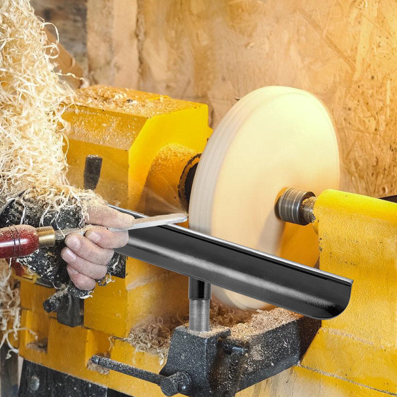 ZhdnBhnos 12'' Stainless Steel Lathe Tool Rest For Wood Turning Lathes