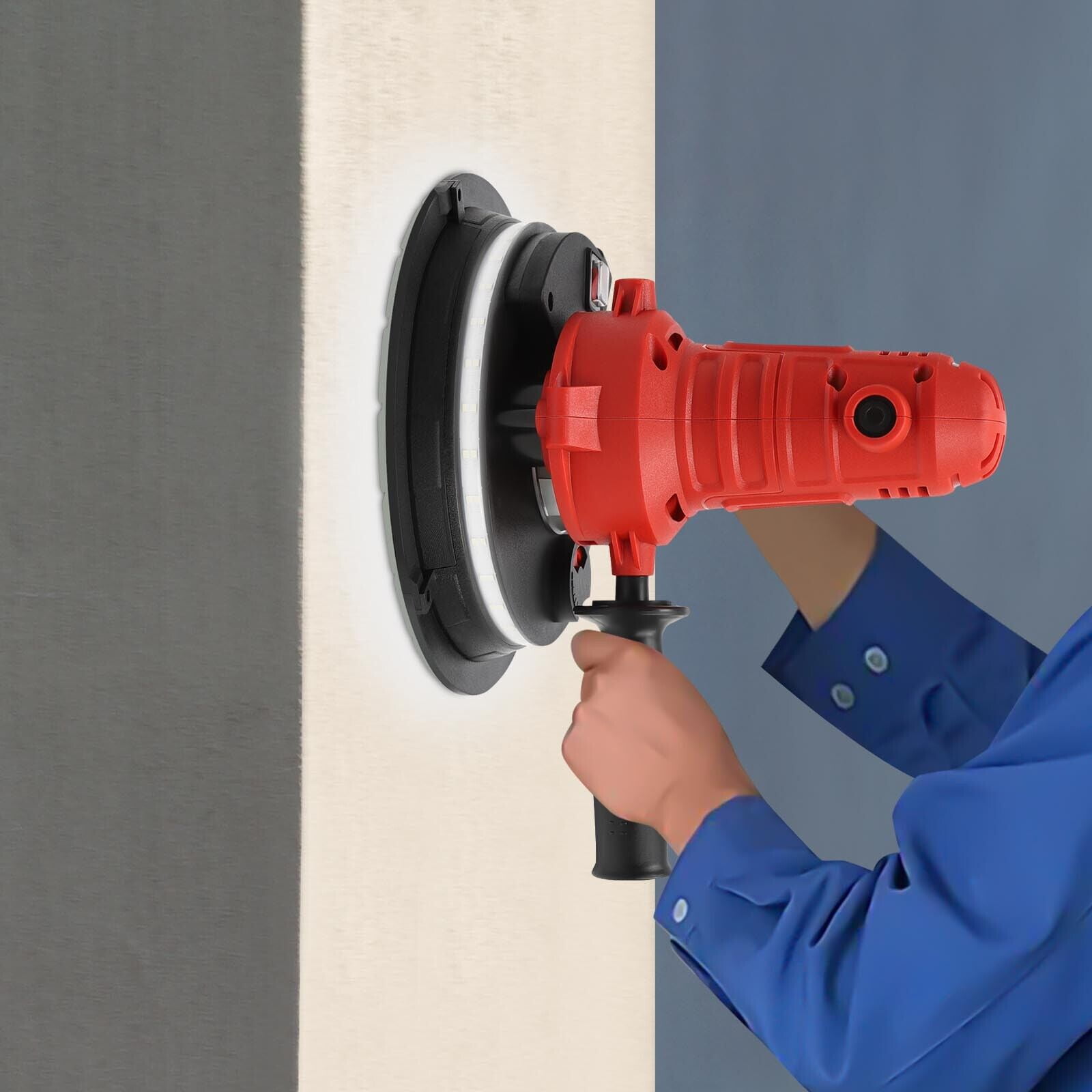 ZhdnBhnos 1200W Electric Drywall Sander Handheld Concrete Cement Mortar
