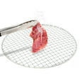 thumbnail image 1 of ZhdnBhnos 16 Inch Round Barbecue Grill Net Stainless Steel Mesh Rack Grid Grate Steam Net BBQ Wire Rack for Camping Charbroil, 1 of 5