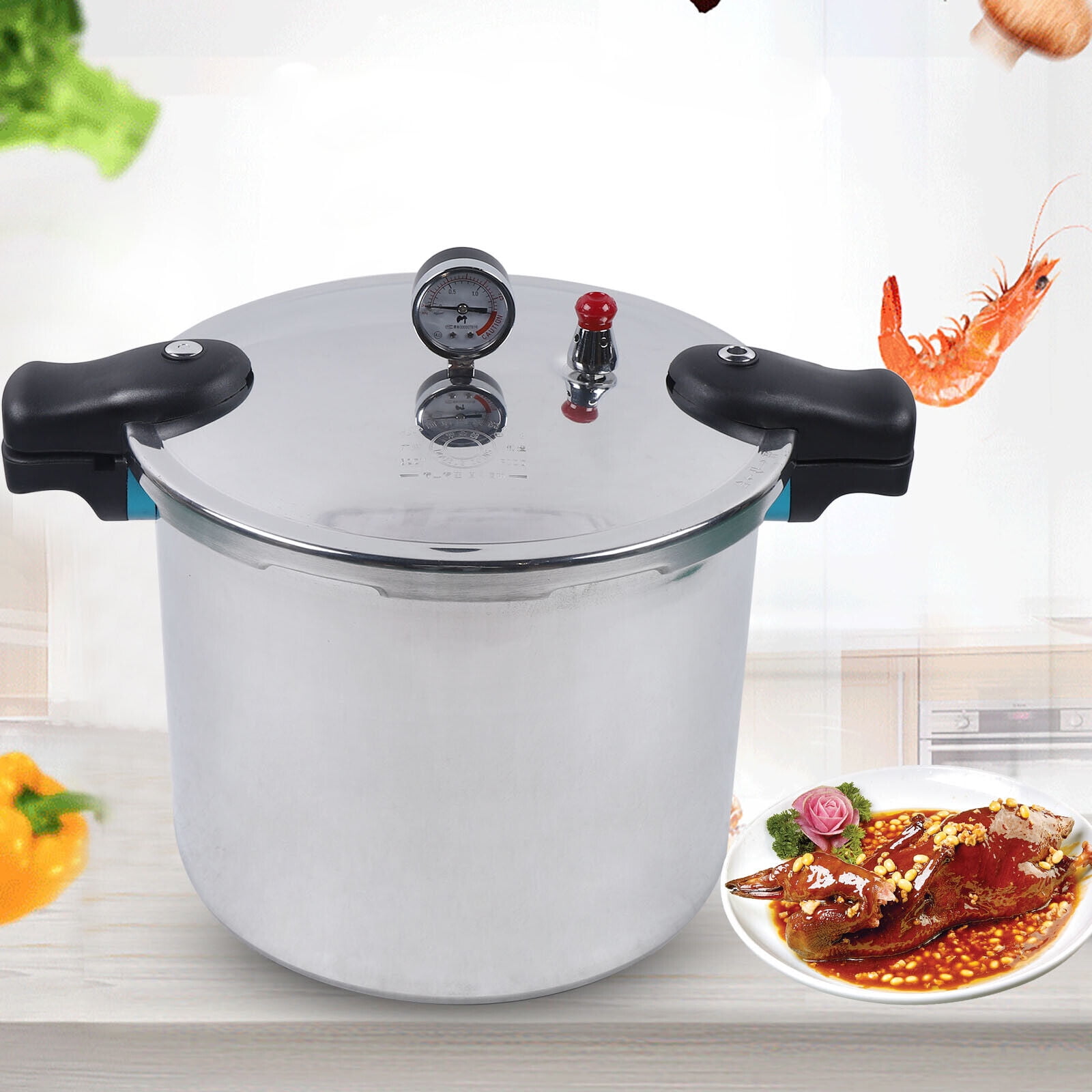 ZhdnBhnos 22L Large Capacity Pressure Cooker 23 Quart Kitchen Pressure