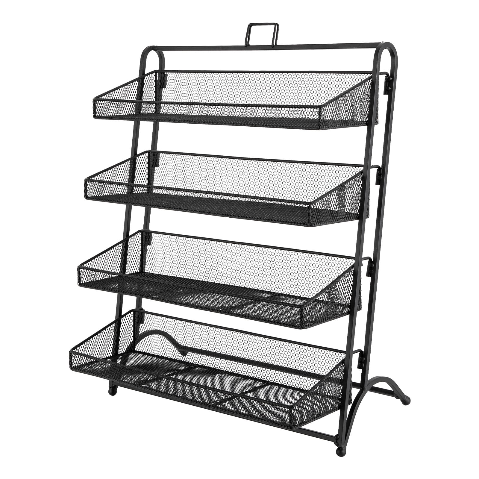 ZhdnBhnos 4 Tiers Display Rack Iron Retail Snacks Food Candy Storage ...