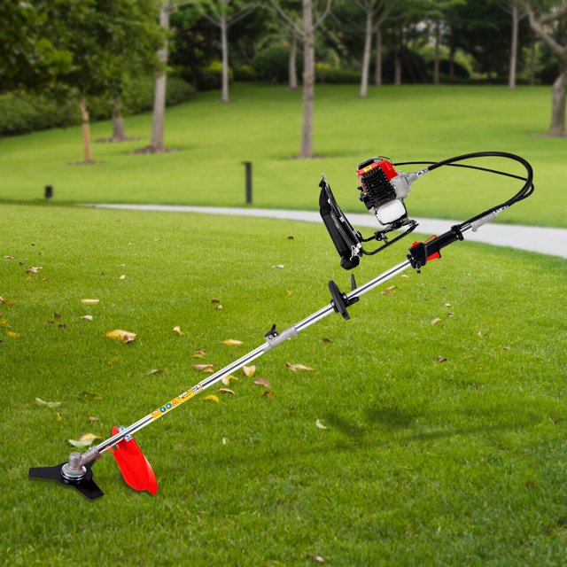 ZhdnBhnos 4 in1 Backpack Gas Weed Eater Grass Brush Cutter Lawn Mower