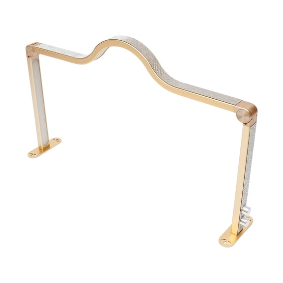 ZhdnBhnos 48W Gold LED Lash Light Foldable Nail Tech Light Adjustable Table-top Nail Tech Lamp 3360LM