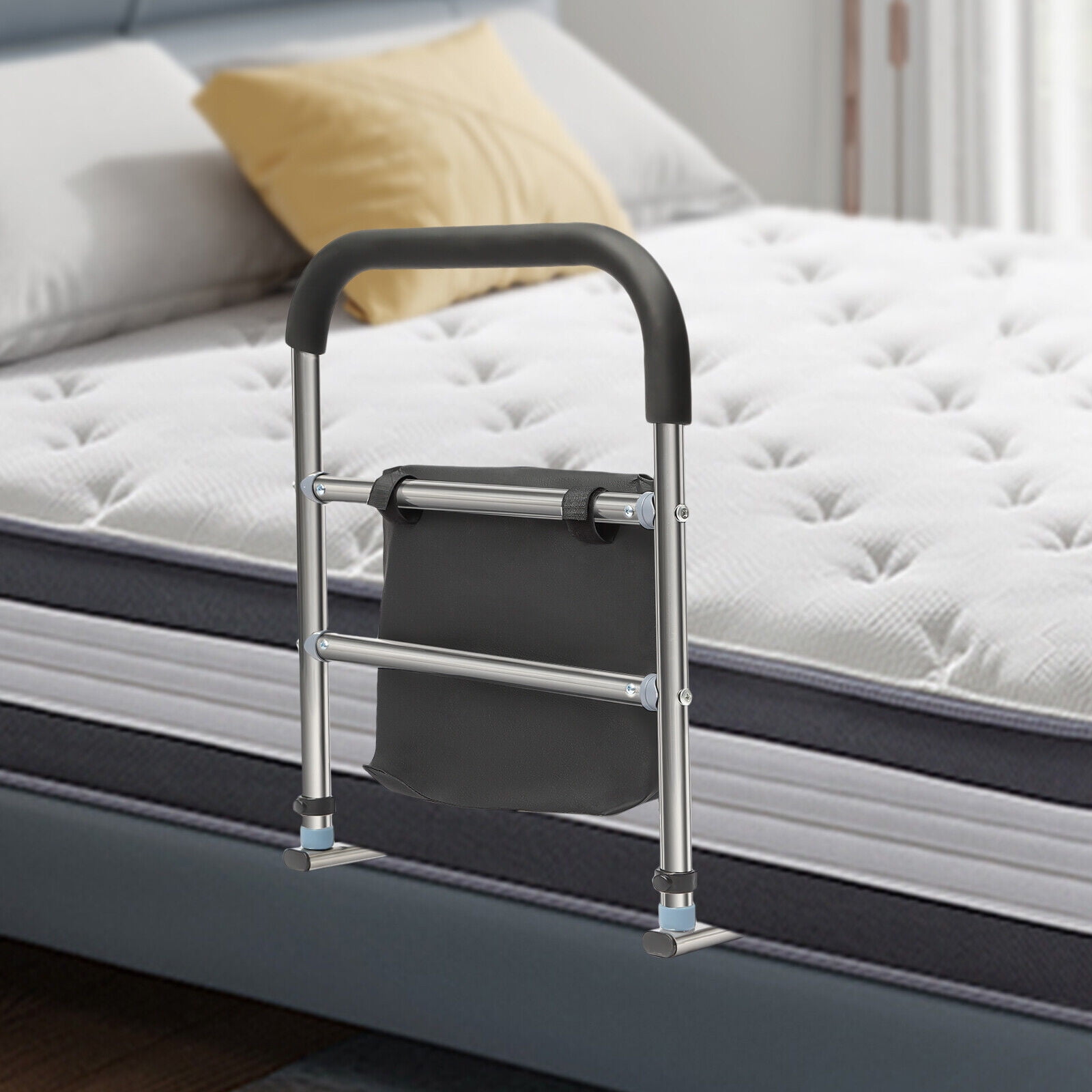 ZhdnBhnos Bed Rails Stainless Steel Safety Bed Rail Bedside Fall ...