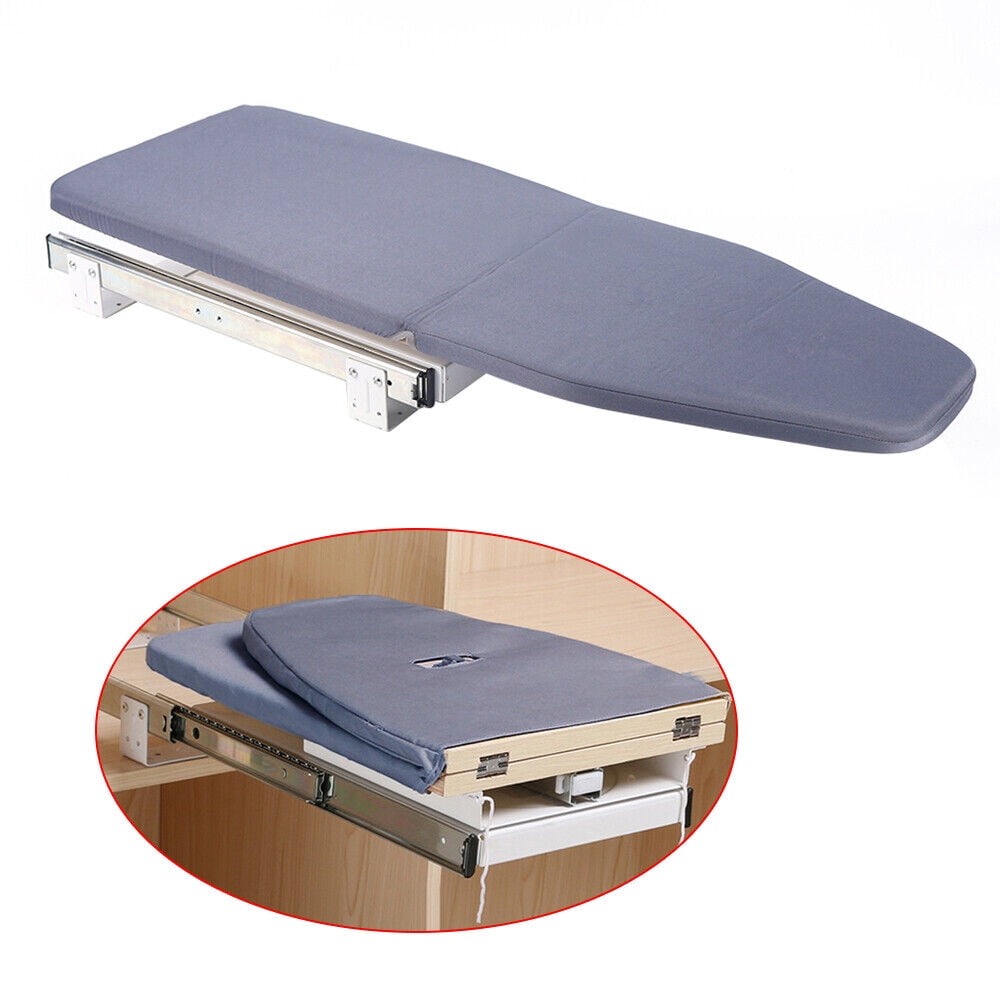 ZhdnBhnos Closet PullOut Ironing Board Retractable Hidden Gray Folding