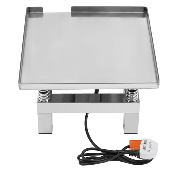 ZhdnBhnos Concrete Vibrating Table Vibration Platform Concrete Cemrnt Vibration Table 13.78*13.78inch Stainless Steel