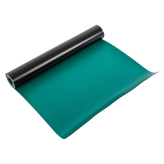 ZhdnBhnos ESD Anti Static Work Bench Desktop Mat/ Floor Rubber Mat Discharge Protection 23*118in