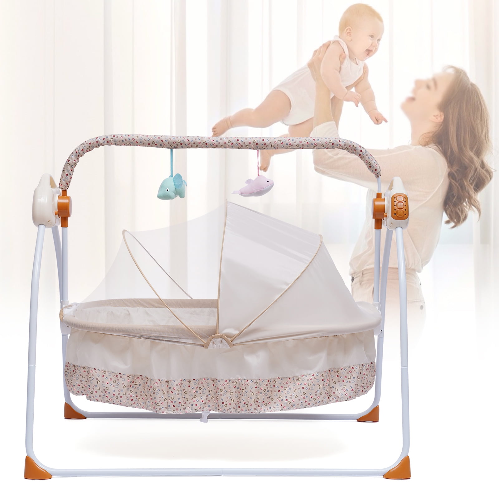 Electric Baby Cradle Auto Swing Rocker Cot with Music and Mosquito Net in Tanzania at TZS 569761 Rating 5