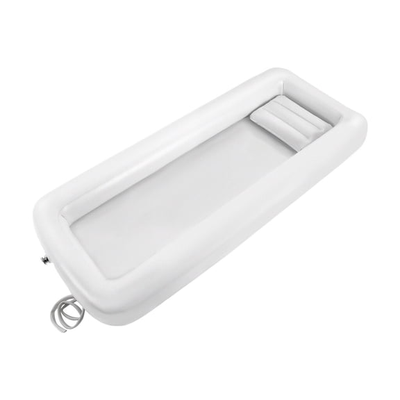 ZhdnBhnos Medical Inflatable PVC Bathtub 195*90cm Bedside Shower Bath Adult Bathtub & Electric Air Pump