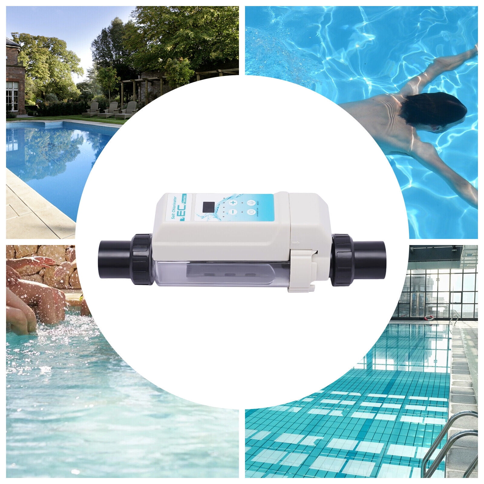 ZhdnBhnos Salt Chlorine Generator Above Ground Swimming SPA Pool