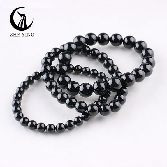Zhe Ying Natural Labradorite Beads Bracelet Healing Energy Gemstone Stretch Men Women Bracelets Surprise Jewelry Gift