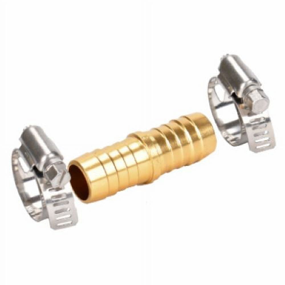 Zhejiang 30073 5/8" Metal Garden Hose Repair Coupling With Hose Clamps