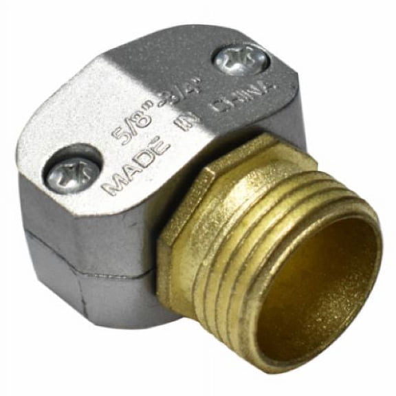 Zhejiang 50008 5/8" And 3/4" Inch Zinc Male Garden Hose End Repair Coupling - Quantity of 36