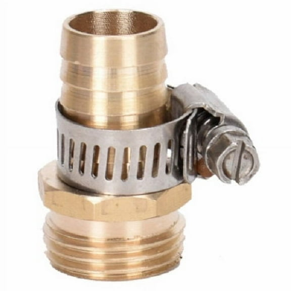 Zhejiang 50022 3/4" Brass Heavy Duty Male Garden Hose Repair Hose Mender End - Quantity of 3