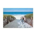 thumbnail image 1 of Zhen Huan Lu 'Beach Bike 2' Canvas Art, 1 of 3