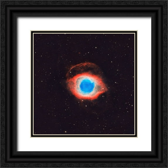 Zhen Yu, James 12x12 Black Ornate Wood Framed with Double Matting Museum Art Print Titled - Eye of Sauron