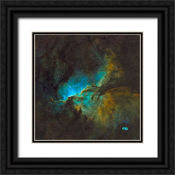 Zhen Yu, James 26x26 Black Ornate Wood Framed with Double Matting Museum Art Print Titled - The Dragons of Ara