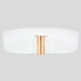 thumbnail image 1 of ZhenYing White Womens Belts, Embellished Wide Women Fashion Belts Lady Elastic Waist Stretch Belt Dress Wide Buckle Belt Work, Weekend Fashion Belts, 1 of 2