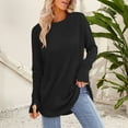 thumbnail image 1 of ZhenYing Womens Tops Dressy Casual, Womens Tunic Tops to Wear with Leggings Long Sleeve Thumb Hole Shirts Crew Neck Curved Womens Long Sleeve Tops, 1 of 7