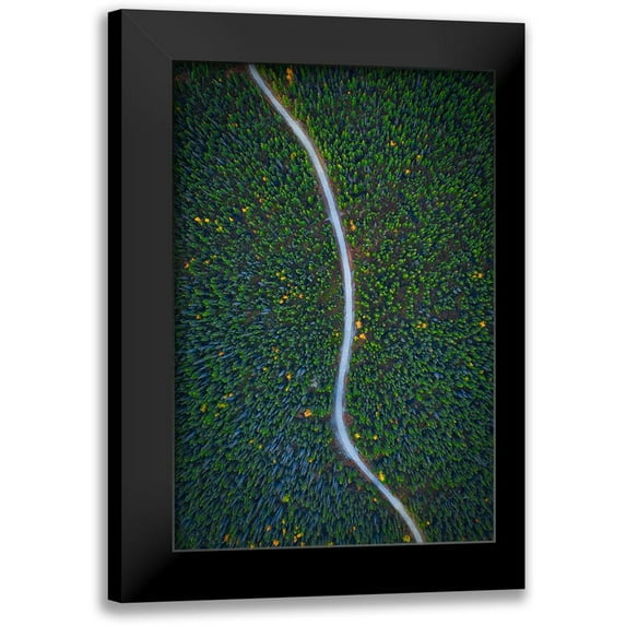 Zheng, Michael 11x14 Black Modern Framed Museum Art Print Titled - Silent Creek