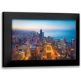 thumbnail image 1 of Zheng, Michael 14x10 Black Modern Framed Museum Art Print Titled - The Magnificent Mile, 1 of 5