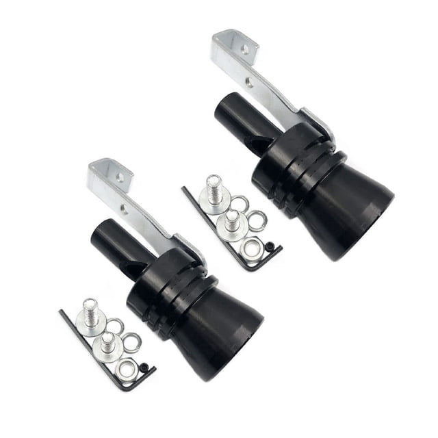 Zhengfang 2pcs Aluminum Alloy Universal Turbo Sound Exhaust Muffler ...
