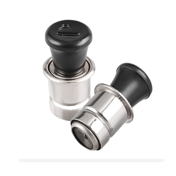 Zhengfang Car Cigarette Lighter Replacement 2PCS Universal Metal Plastic Construction Fits Most Vehicles 12/24 Volt Socket & Power Source(2PCS/12V/24V)