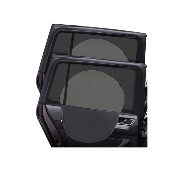 Zhengfang Dual-Layer Car Side Window Sunshade Convertible Blackout & Mesh Shade Front and rear windows Suitable for SUVs(Please measure your windows including door frames before purchase.4pcs