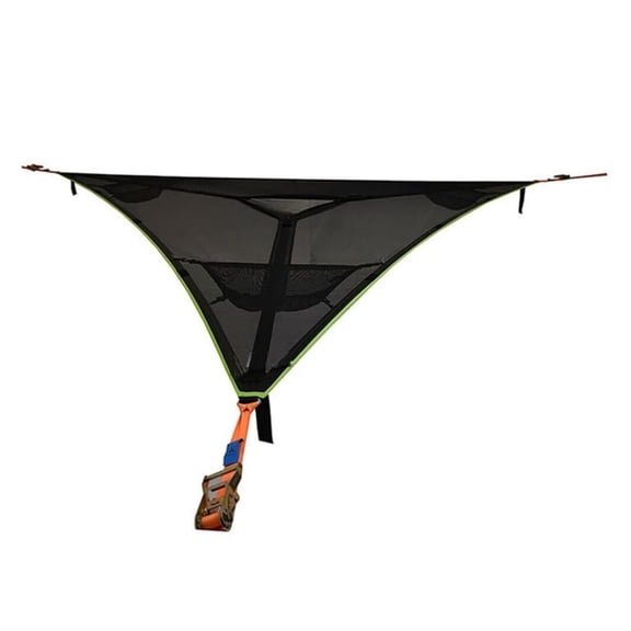 Zhengfang Portable Triangle Hammock, 3-Person Polyester Tree Tent for Outdoor Camping, 300kg Capacity Hanging Leisure Net with Carry Bag for Backyard Garden Patio
