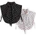 thumbnail image 1 of Zhengup 2PCS Dickey Collar Detachable False Collar Fake Collar Blouse Faux Collar Shirt for Women Girls, 1 of 8