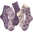 thumbnail image 1 of Zhengup 5 Pairs Cute Socks, Women's Summer Lace Ruffles Ankle Sock, Cottagecore Breathable Mid Tube Floor Socks, Floral Crew Sock, 1 of 7