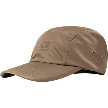 Zhengup 5 Panel Hat Waterproof Baseball Cap Street Style Camp Dad Hat Curved Brim Jockey Cap Casual Trucker Hip Hop Hats