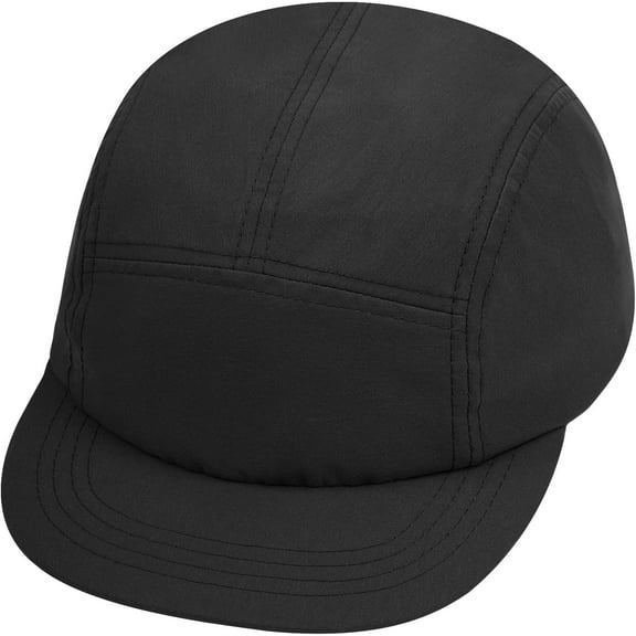Zhengup 5 Panel Hat for Men, Quick Drying Sun Hat Unique Design Short Brim Bump Cap