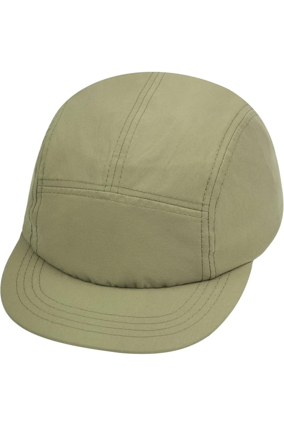 5 Panel Hat for Men, Quick Drying Sun Hat Unique Design Short Brim Bump Cap