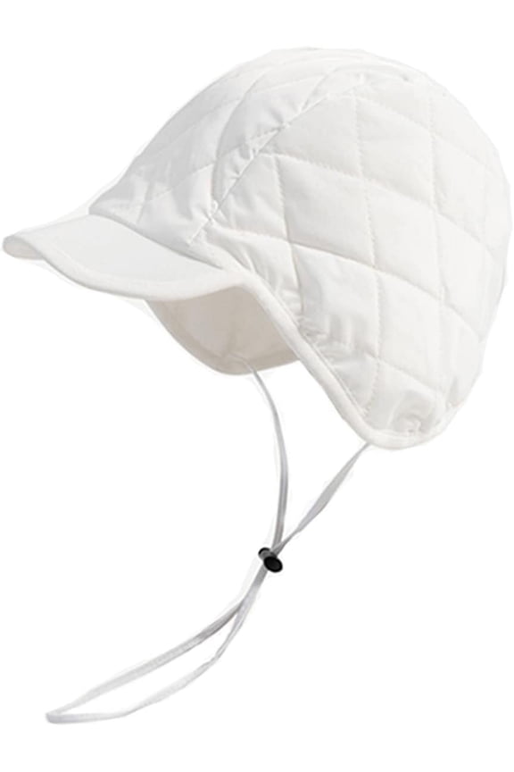 Baseball Earflap Cap Waterproof Men's Winter Hat Warm Fleece Lined Outdoor Beanie Cap Adjustable Chin Strap Eskimo Hat