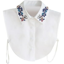 Zhengup Chic Lady's Fake Collar Diamond Crystal Half Blouse False Collar Dickey