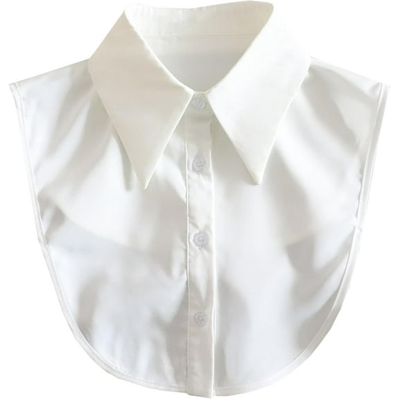 Zhengup Chiffon Detachable Fake Collar,Half Shirt Blouse Dickey Collar Faux False Collar Elegant for Women Girls