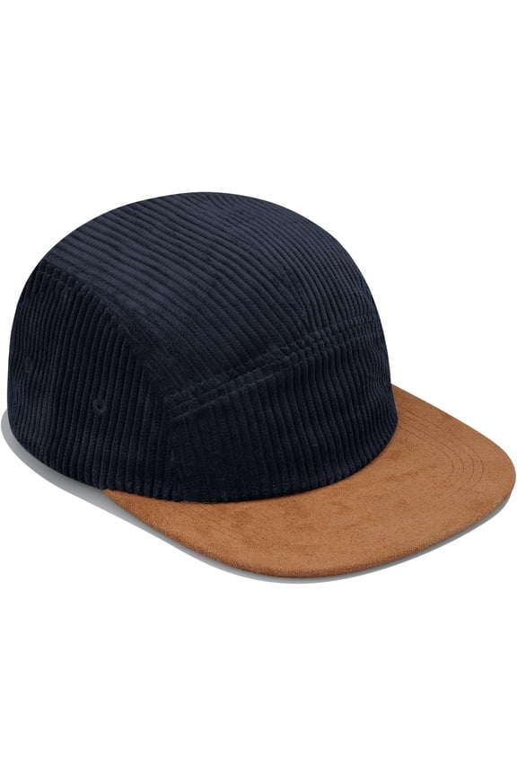 Classic Corduroy 5 Panel Caps Flat Brim Baseball Cap Unstructured Vintage Dad Hat Men Snapback Trucker Hats Umpire Cap