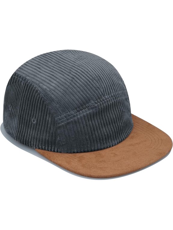 Classic Corduroy 5 Panel Caps Flat Brim Baseball Cap Unstructured Vintage Dad Hat Men Snapback Trucker Hats Umpire Cap