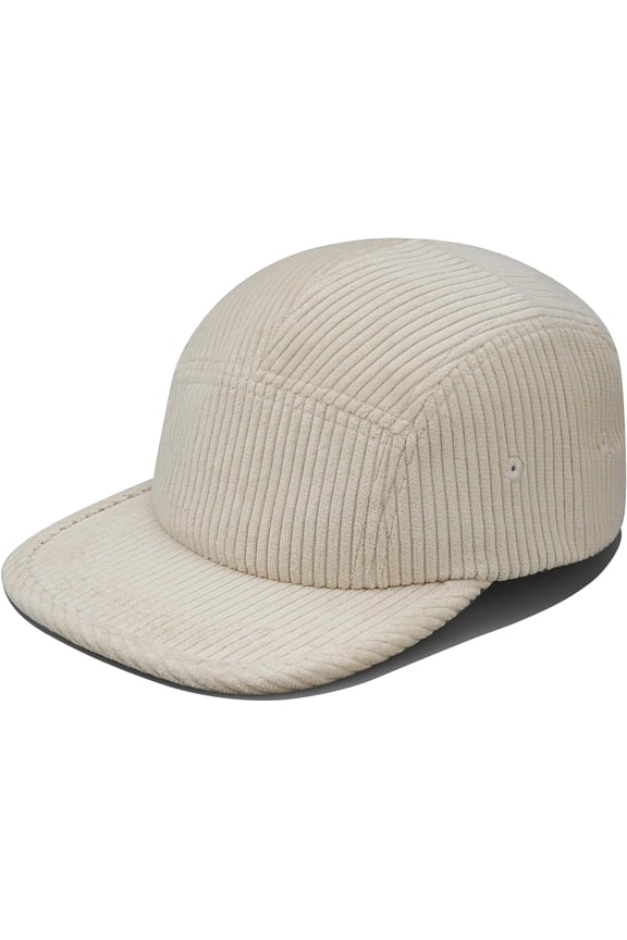 Corduroy 5 Panel Baseball Cap Flat Bill Hats for Men Classic Low Profile Dad Hats Trucker Hat Urban Street Hip Hop Cap