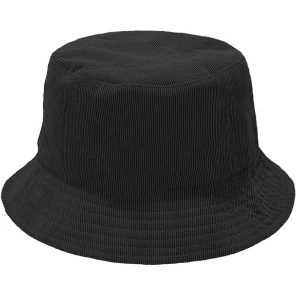 Zhengup Corduroy Bucket Hat for Women Men Reversible Sun Hat Fishing Hat for Travel Outdoor